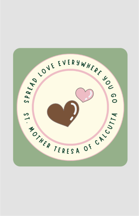 Spread love everywhere you go - Coaster