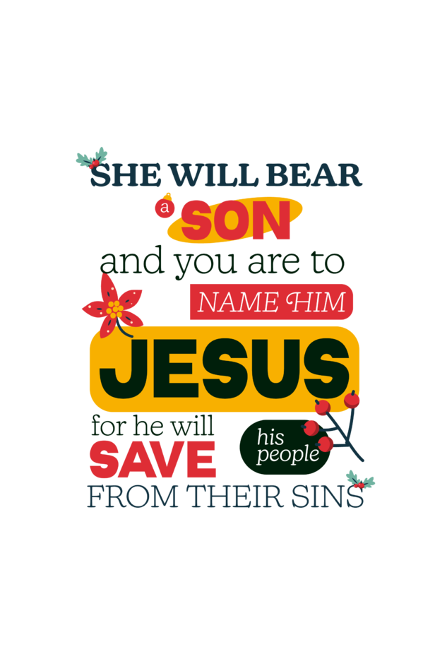 She will bear a son - Christmas Tee - Supima Cotton Unisex Tee