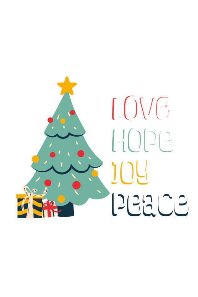 LOVE JOY PEACE HOPE - Unisex Basic Tee