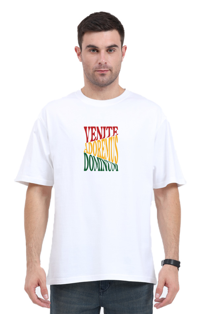 Venite Adoremus Dominum - Unisex Oversized Standard Tee