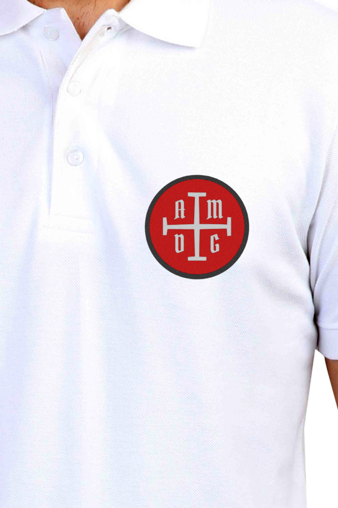 AMDG - Embroidered Polo Shirt