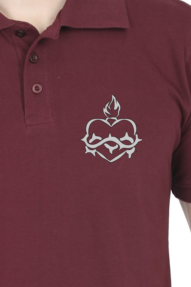 Sacred Heart - Embroidered Polo Shirt