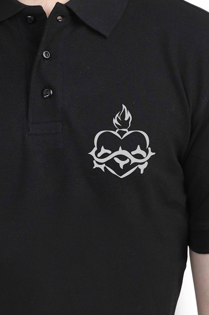 Sacred Heart - Embroidered Polo Shirt