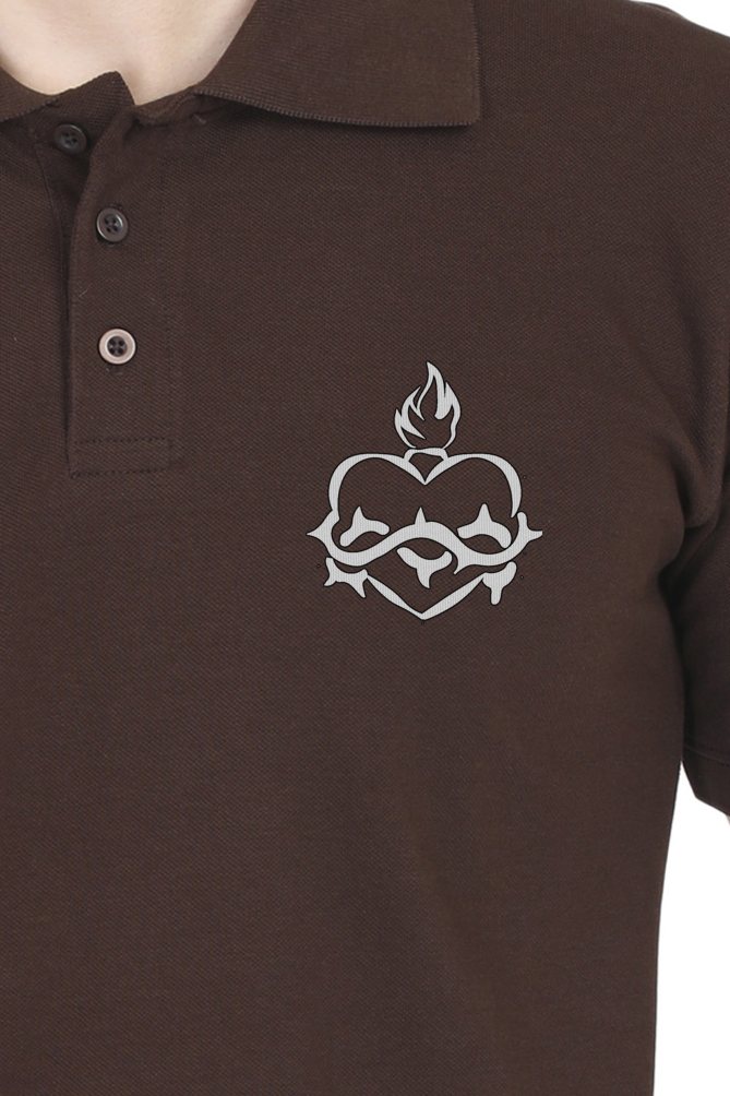 Sacred Heart - Embroidered Polo Shirt