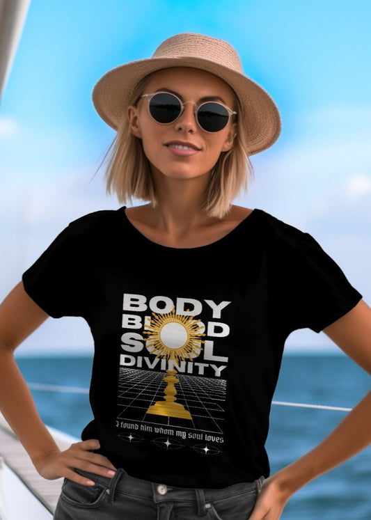 Eucharist Tee - Body Bold Soul & Divinity | Women's Tee