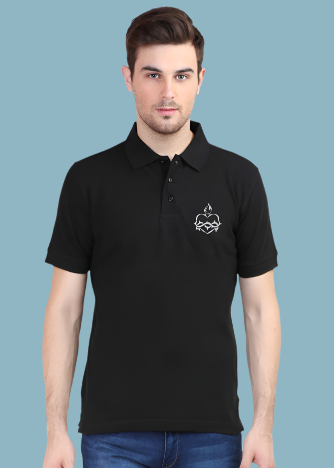 Sacred Heart - Embroidered Polo Shirt