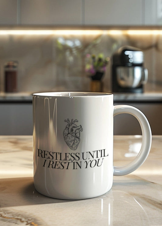 Minimalist Restless Heart Coffee Mug